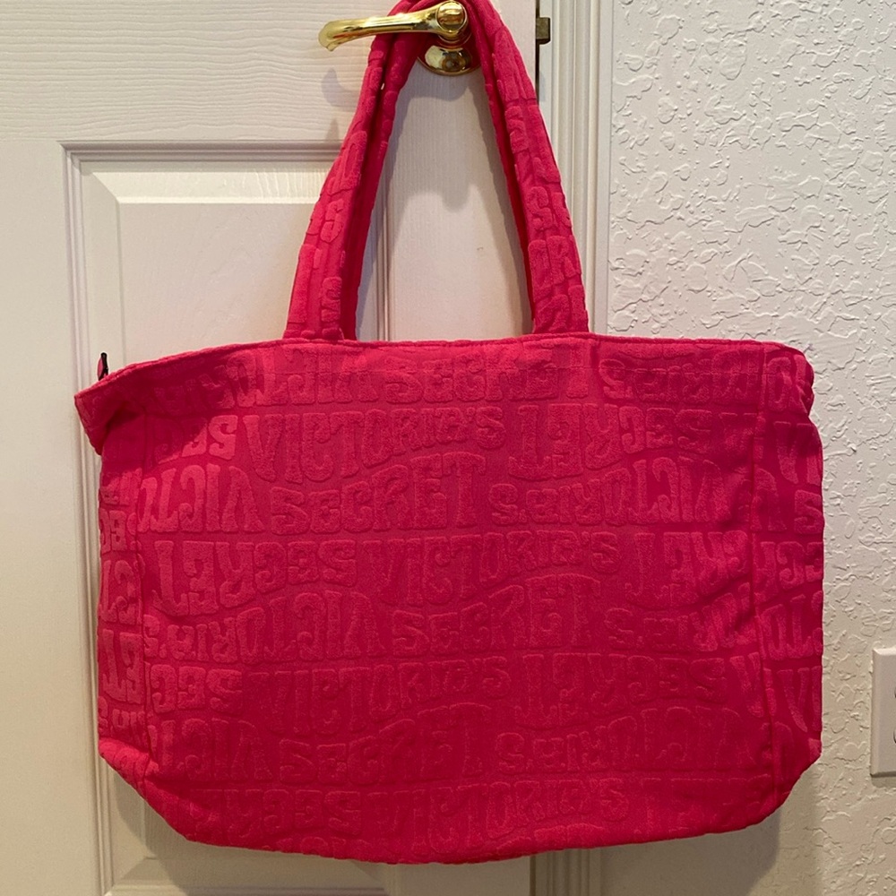 NWT Victoria's Secret Terry Tote Beach Bag